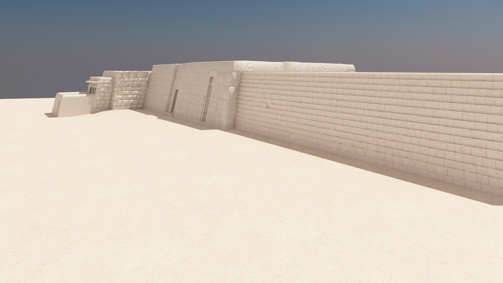 Western Cemetery model: Site: Giza; View: G 2100 Complex (model)